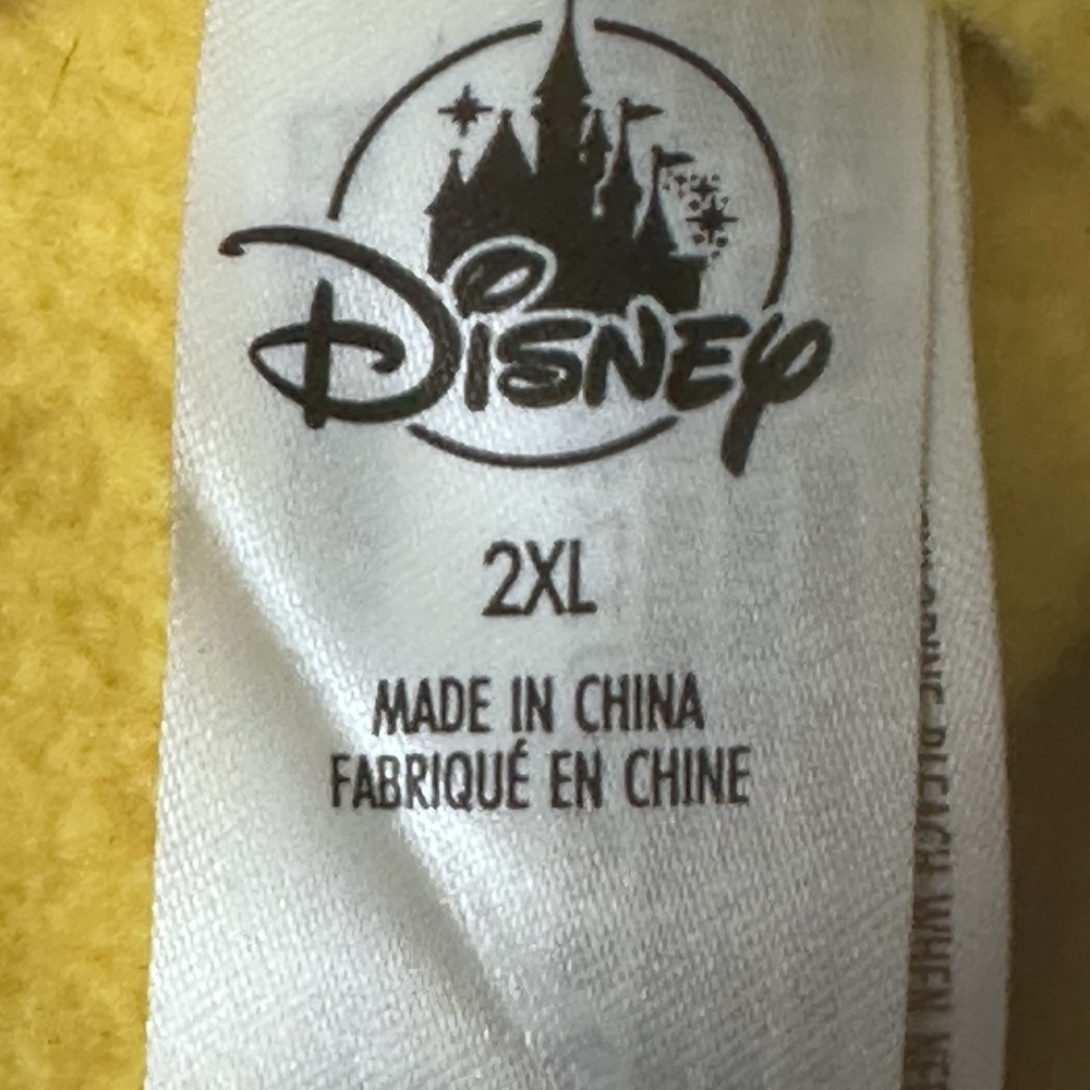 Disney Mickey Yellow Pullover Crewneck Sweatshirt Size 2XL Embroidered‎ - Picture 8 of 10